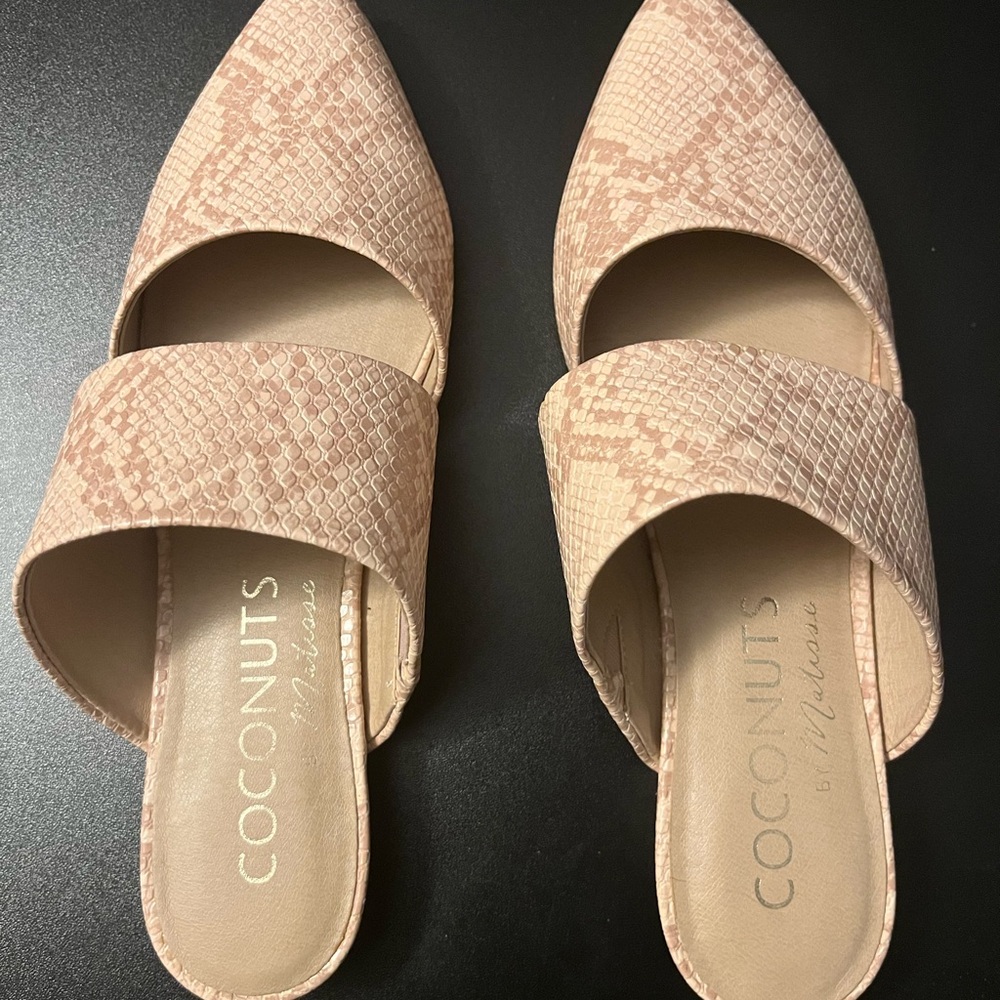 Coconuts by Matisse Pink Mules with Double Strap Design